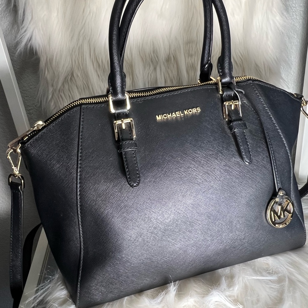 Michael Kors Ciara Large Saffiano Leather satchel - Picture 4 of 8